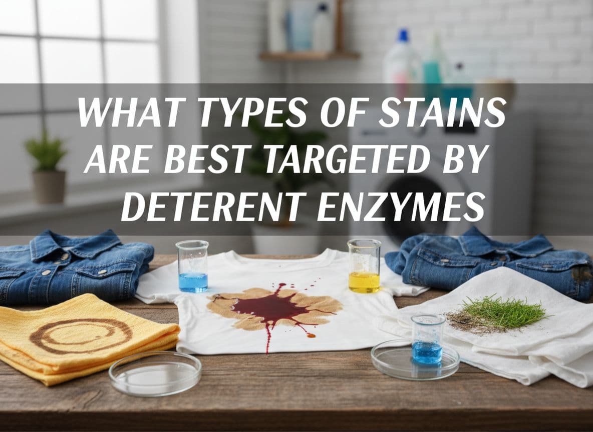 What Types Of Stains Are Best Targeted By Detergent Enzymes