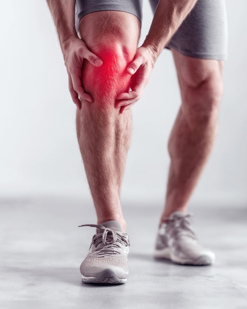Knee inflammation and joint pain treated with Serratiopeptidase enzyme