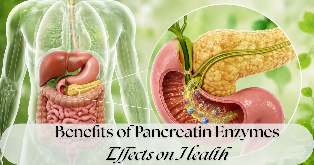 Benefits of pancreatin enzyme  effects on health